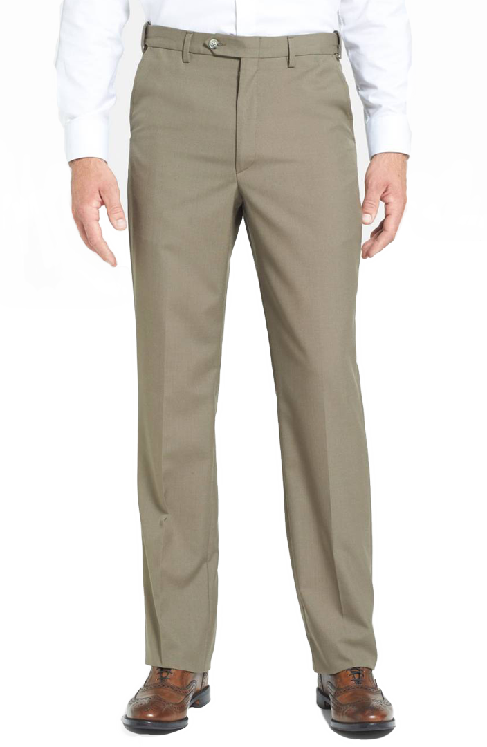 Berle Wool Blend Self Sizing Dress Pants - Big Man