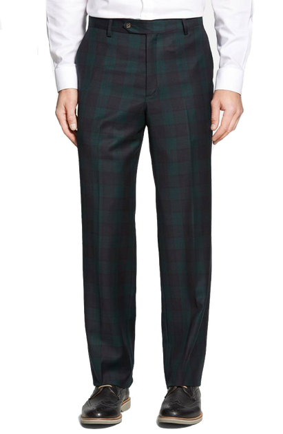 Tartan wool trousers mens discount