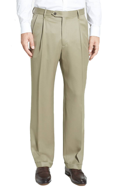 Super 100's GabardinePleatedRegular Rise