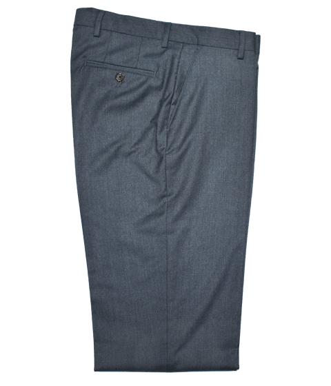 Stretch Flannel Wool Flat Front Pant<br>Regular Rise