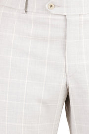 Mesh Weave Window Pane Pant<br>Flat Front<br>Regular Rise