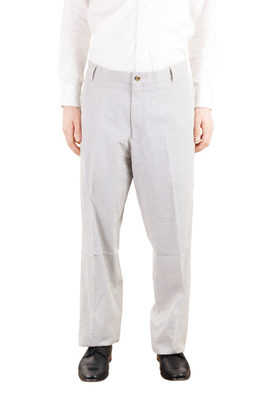 Tone On Tone Seersucker Pant<br>Flat Front<br>Regular Rise