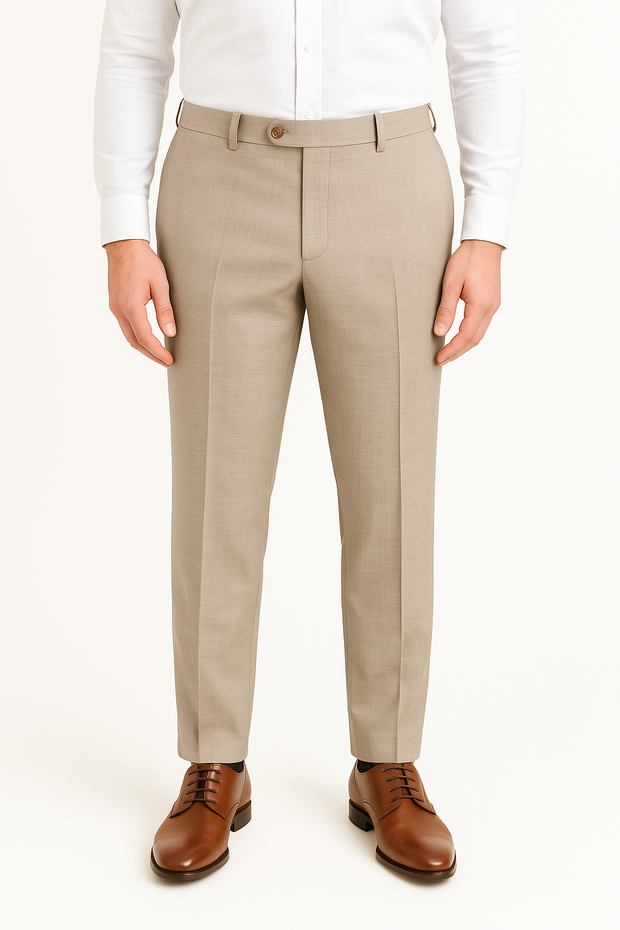 Luxury Performance Multi Screen Pant<br>Flat Front<br>Regular Rise