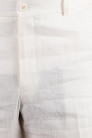 Chambray Linen Pant<br>Flat Front<br>Regular Rise