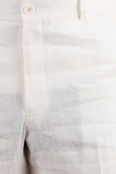 Chambray Linen Pant<br>Flat Front<br>Regular Rise