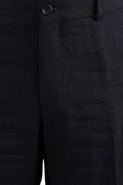 Chambray Linen Pant<br>Flat Front<br>Regular Rise