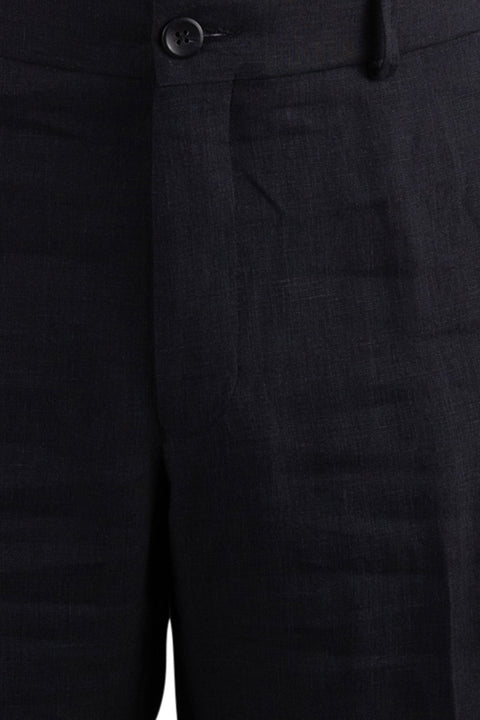 Chambray Linen Pant<br>Flat Front<br>Regular Rise