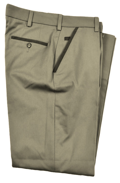 Charleston Khakis Washed Stretch Canvas with Suede Trim<br>Regular Rise
