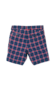 Navy Plaid Short