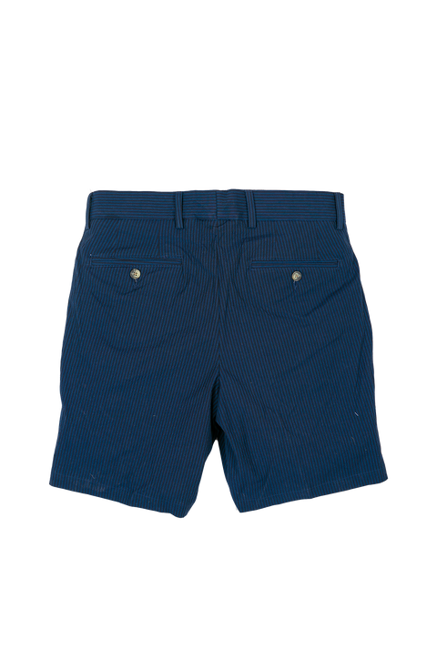 Two Tone Navy Seersucker Short