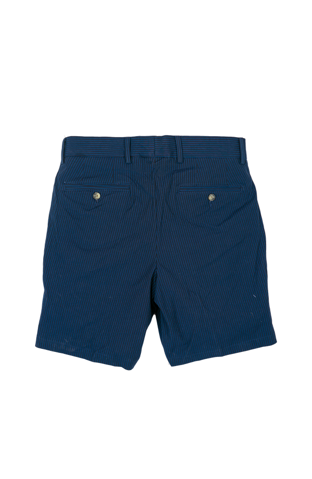 Two Tone Navy Seersucker Short