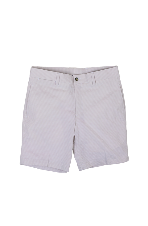 Two Tone Natural Seersucker Short