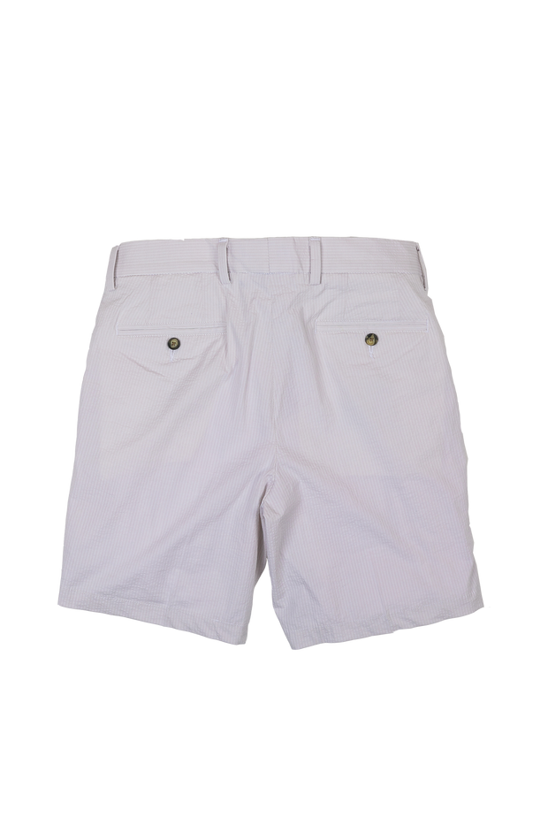 Two Tone Natural Seersucker Short