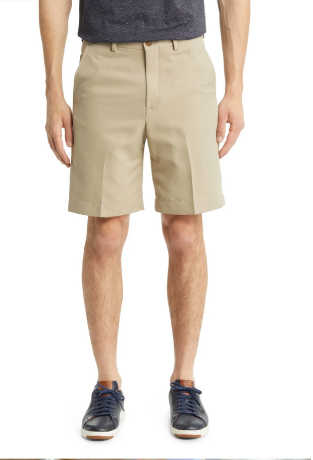 Men's microfiber pleated golf best sale shorts