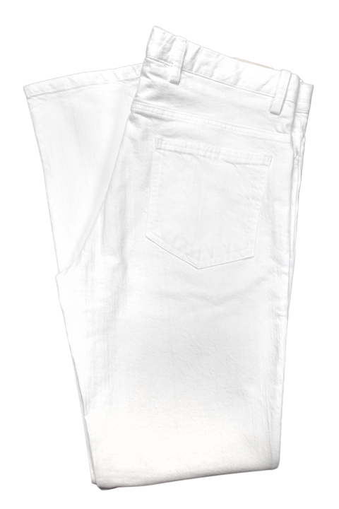 Charleston Khakis 5 Pocket Stretch White Denim<br>Flat Front<br>Modern Fit