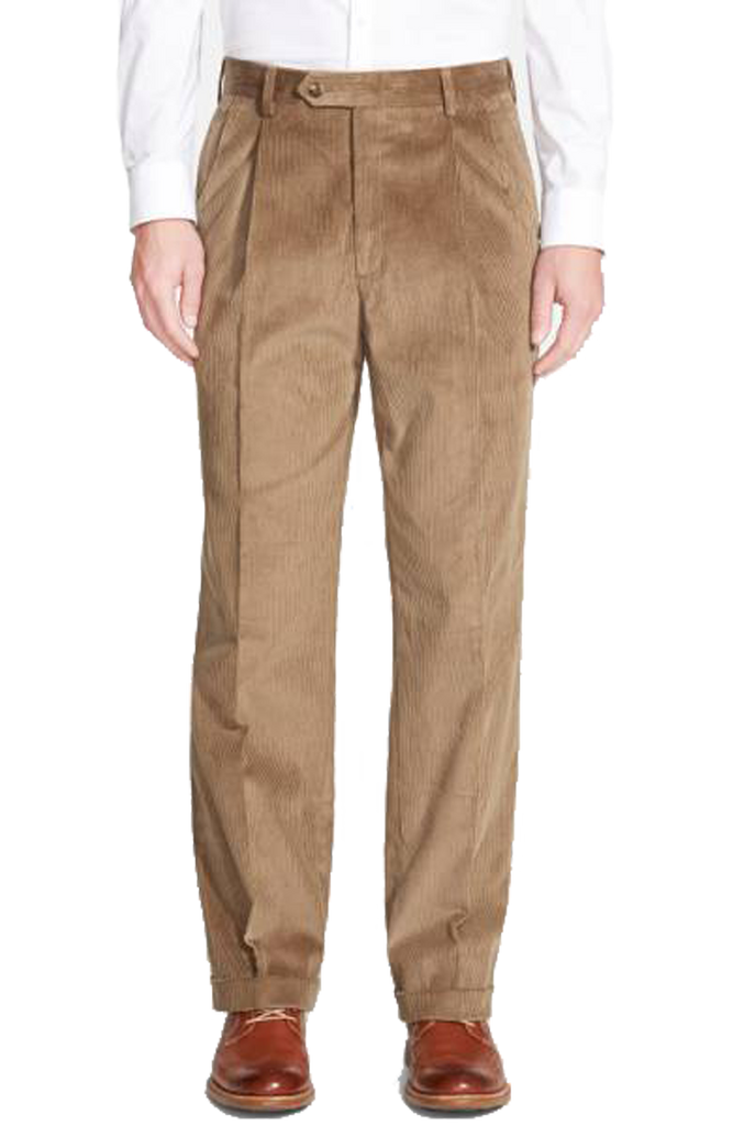 Buy IDEALSANXUN Mens Corduroy Pants Pleated Front Straight Leg Pant TrouserDark  Coffee 44 at Amazonin