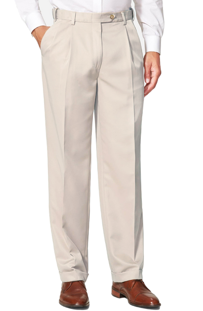Prime Poplin Pants for Men | Self Sizer Flat Front – Berle
