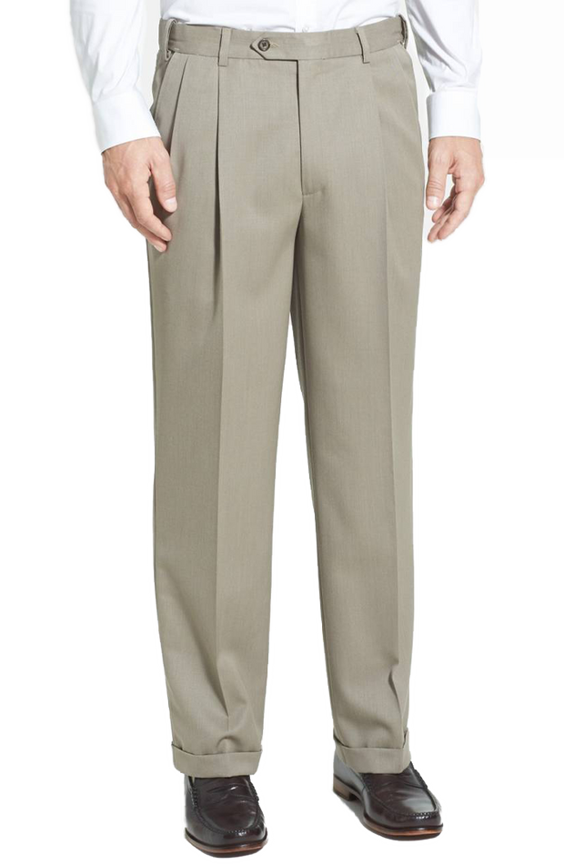 Men s Big Tall Pleated Pants Shop Now Berle