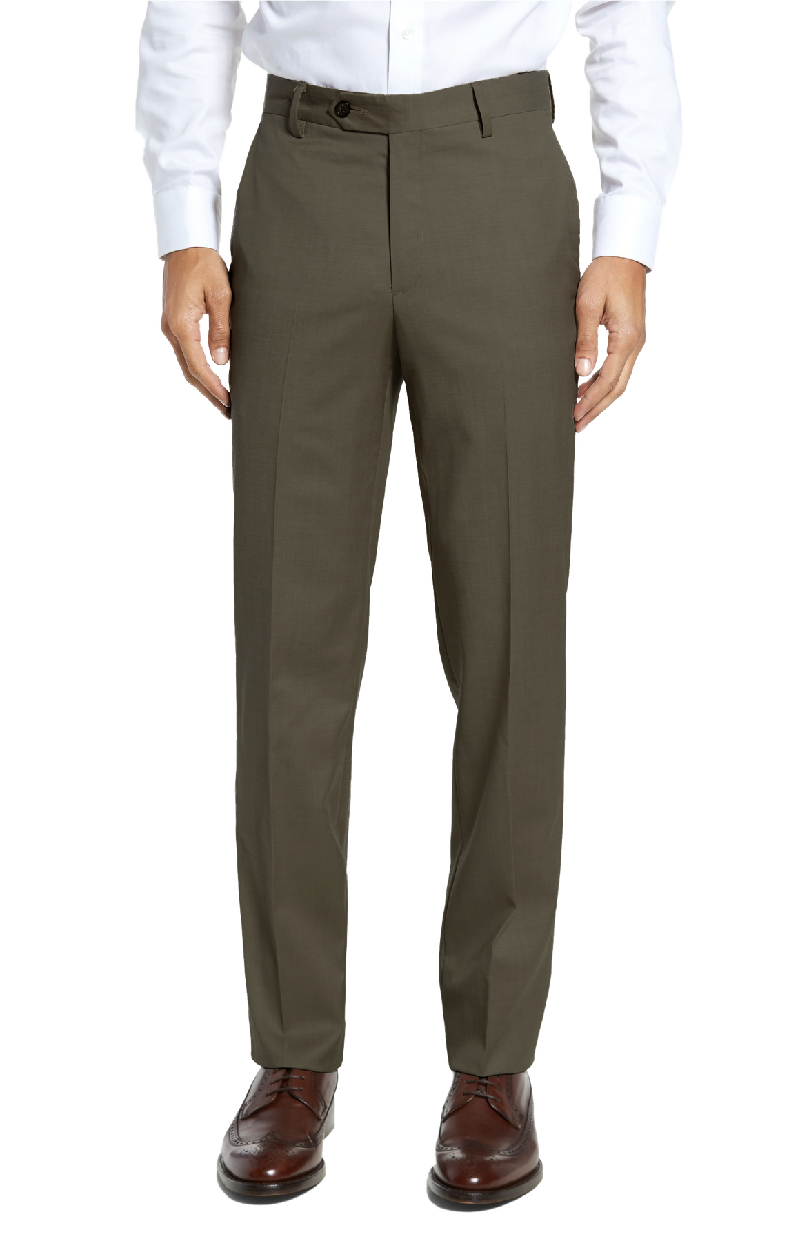 Men's Stretch Wool Dress Pants Berle Fine Trousers