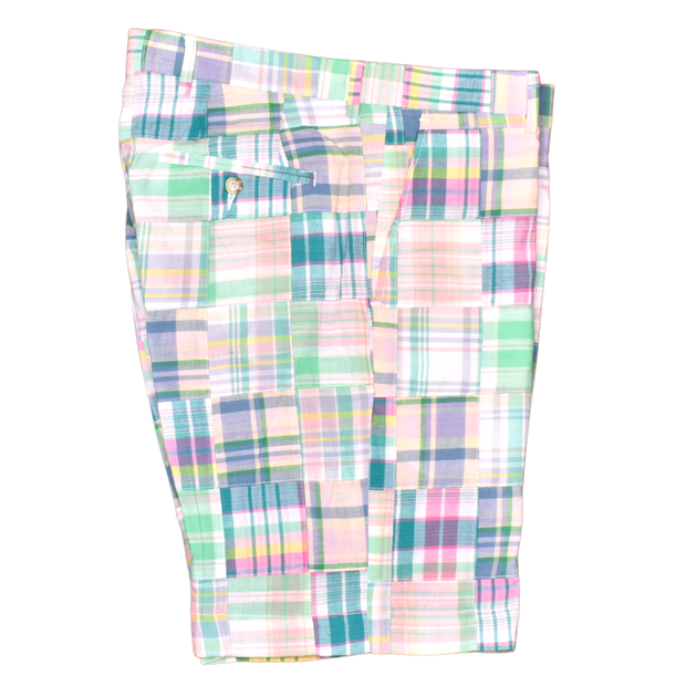 Patch Madras Flat Front Pink