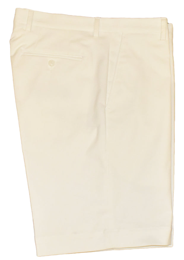 Brushed Polyester/Cotton Stretch Flat Front Short